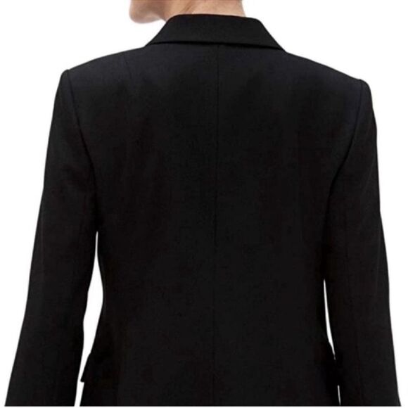 BANANA REPUBLIC classic blazer Size 00P Black Pockets Lined Business - Picture 2 of 13